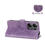 For Xiaomi Redmi Note 14S 4G / Note 13 Pro 4G / Poco M6 Pro 4G Case Floral Pattern PU Leather Wallet Stand Phone Cover