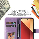 For Xiaomi Redmi Note 14S 4G / Note 13 Pro 4G / Poco M6 Pro 4G Case Floral Pattern PU Leather Wallet Stand Phone Cover