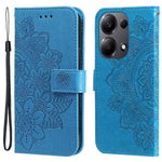 For Xiaomi Redmi Note 14S 4G / Note 13 Pro 4G / Poco M6 Pro 4G Case Floral Pattern PU Leather Wallet Stand Phone Cover