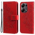 For Xiaomi Redmi Note 14S 4G / Note 13 Pro 4G / Poco M6 Pro 4G Case Floral Pattern PU Leather Wallet Stand Phone Cover