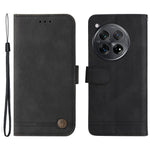 OnePlus 12R 5G / Ace 3 5G Läderplånboksfodral Skin Touch mobilfodral Stativ med Rem
