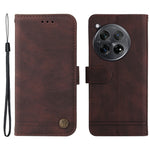 OnePlus 12R 5G / Ace 3 5G Läderplånboksfodral Skin Touch mobilfodral Stativ med Rem