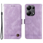 Xiaomi Redmi Note 14S 4G / Note 13 Pro 4G / Poco M6 Pro 4G Läderplånboksfodral Skin Touch mobilskal Stativ med Rem