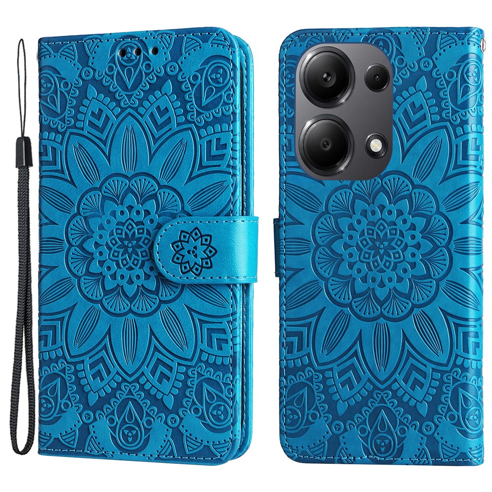 For Xiaomi Redmi Note 14S 4G / Note 13 Pro 4G / Poco M6 Pro 4G Magnetic Phone Case Leather Imprinted Cover