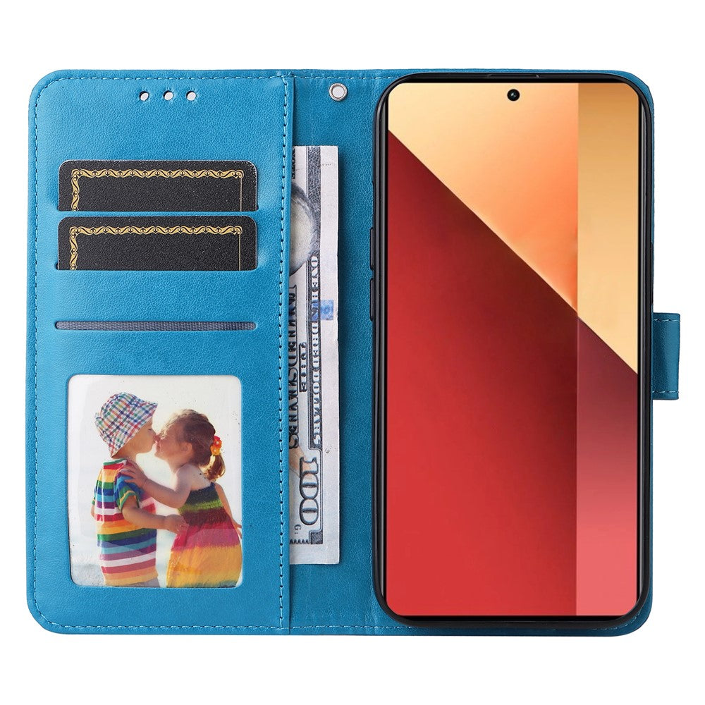 For Xiaomi Redmi Note 14S 4G / Note 13 Pro 4G / Poco M6 Pro 4G Magnetic Phone Case Leather Imprinted Cover