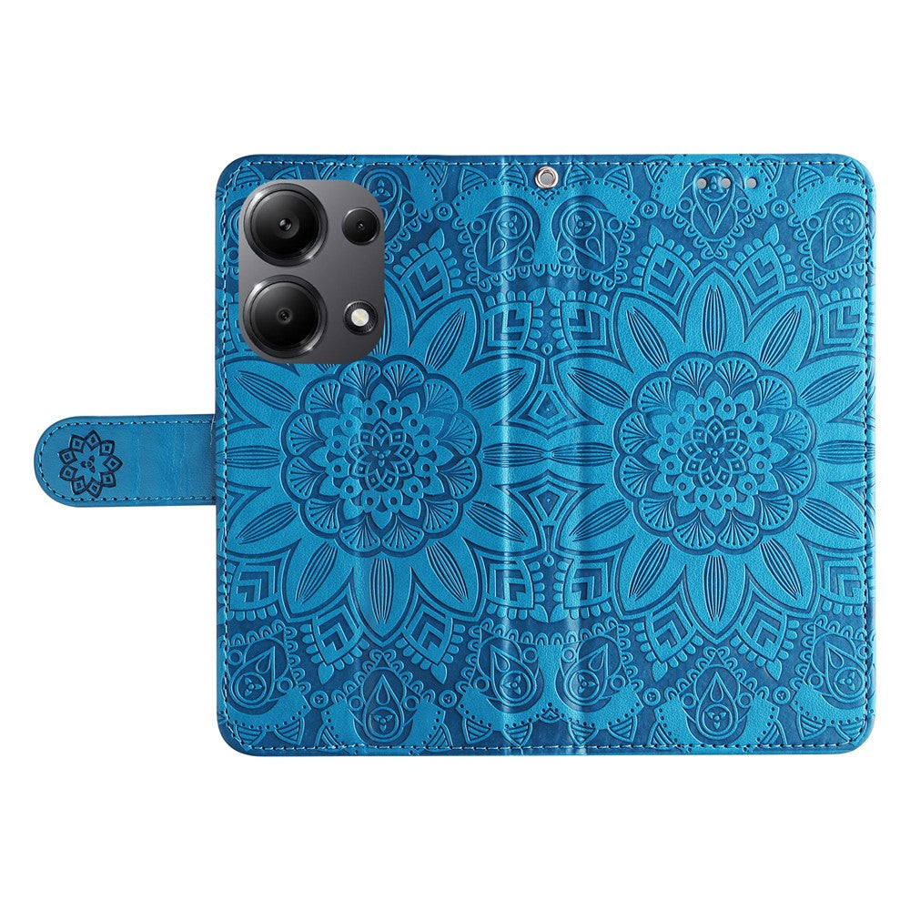 For Xiaomi Redmi Note 14S 4G / Note 13 Pro 4G / Poco M6 Pro 4G Magnetic Phone Case Leather Imprinted Cover
