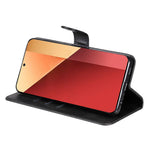 For Xiaomi Redmi Note 14S 4G / Note 13 Pro 4G / Poco M6 Pro 4G Case Leather Anti-Drop Cover with Zipper Pocket