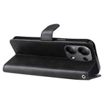 For Xiaomi Redmi Note 14S 4G / Note 13 Pro 4G / Poco M6 Pro 4G Case Leather Anti-Drop Cover with Zipper Pocket