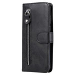 For Xiaomi Redmi Note 14S 4G / Note 13 Pro 4G / Poco M6 Pro 4G Case Leather Anti-Drop Cover with Zipper Pocket