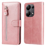 For Xiaomi Redmi Note 14S 4G / Note 13 Pro 4G / Poco M6 Pro 4G Case Leather Anti-Drop Cover with Zipper Pocket