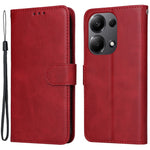 For Xiaomi Redmi Note 14S 4G / Note 13 Pro 4G / Poco M6 Pro 4G Case Calf Texture Photo Slot Phone Cover