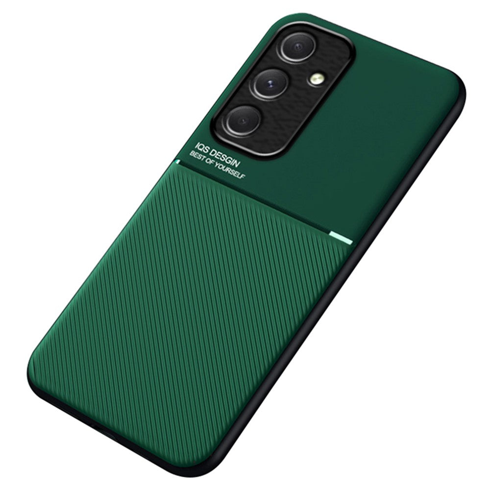 Til Samsung Galaxy A55 5G Bagcover PU+TPU+PC Stødsikkert Mobiltelefoncover