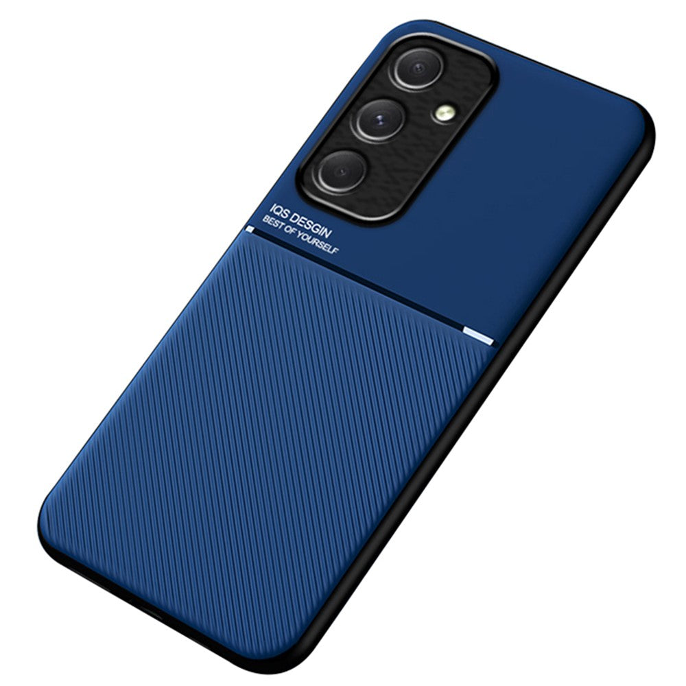 Til Samsung Galaxy A55 5G Bagcover PU+TPU+PC Stødsikkert Mobiltelefoncover