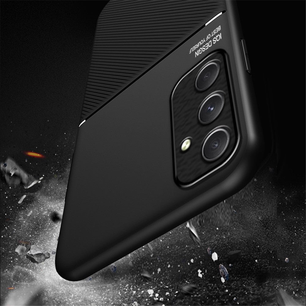 Til Samsung Galaxy A55 5G Bagcover PU+TPU+PC Stødsikkert Mobiltelefoncover