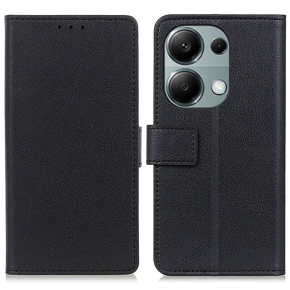 Xiaomi Redmi Note 13 4G Läderplånboksfodral med stativ och mobilskydd