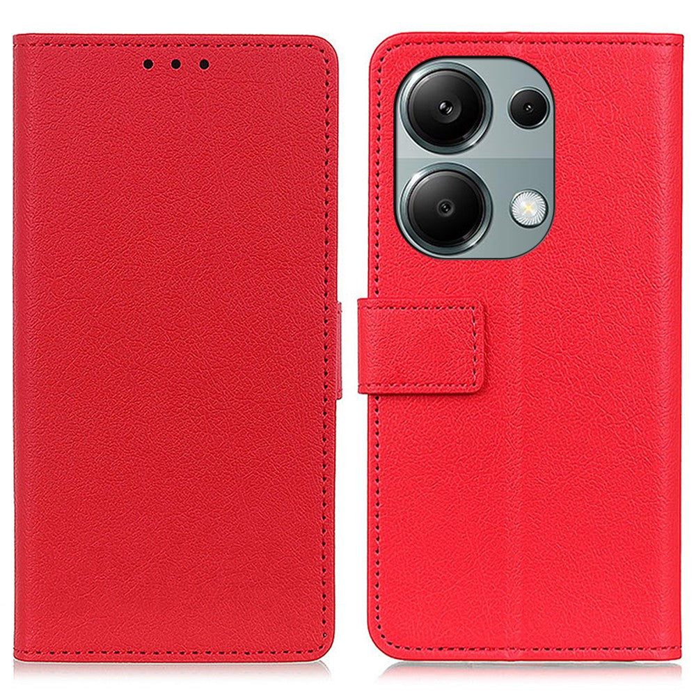 Xiaomi Redmi Note 13 4G Läderplånboksfodral med stativ och mobilskydd