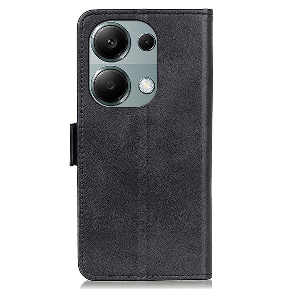For Xiaomi Redmi Note 13 4G Leather Case Stand Magnetic Closure Flip Cover
