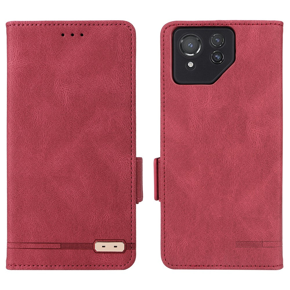 Til Asus ROG Phone 8 5G / Phone 8 Pro 5G Etui Folio Flip Læder Telefoncover Pung Stander