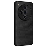 For Oppo Find X7 Ultra Leather Case Carbon Fiber Texture Magnetic Protect Phone Cover