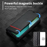 LC.IMEEKE For Xiaomi Redmi Note 13 Pro 5G / Poco X6 5G Leather Case Carbon Fiber Texture Wallet Stand Cover