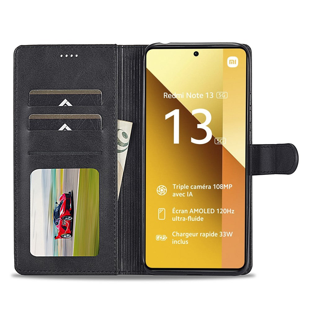 LC.IMEEKE För Xiaomi Redmi Note 13 5G Fodral Flip Läder Plånboksfodral mobilskal