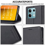 LC.IMEEKE For Xiaomi Redmi Note 13 Pro 5G / Poco X6 5G Case Wallet Stand Calf Texture Leather Phone Cover
