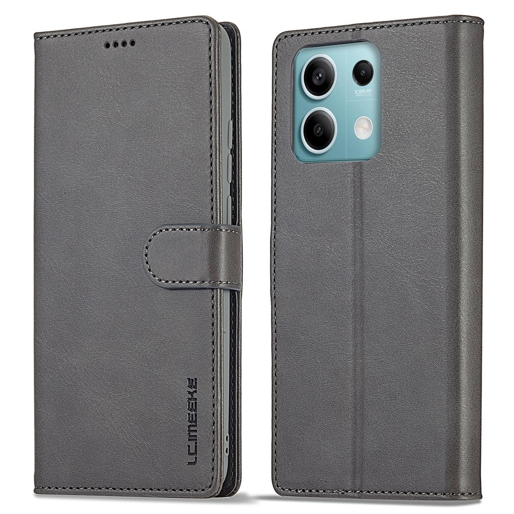 LC.IMEEKE For Xiaomi Redmi Note 13 Pro 5G / Poco X6 5G Case Wallet Stand Calf Texture Leather Phone Cover
