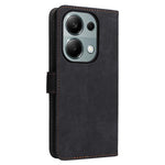 For Xiaomi Redmi Note 13 Pro 4G / Poco M6 Pro 4G / Note 14S 4G Case with Strap RFID Blocking PU Leather Cover Stand