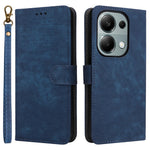 For Xiaomi Redmi Note 13 Pro 4G / Poco M6 Pro 4G / Note 14S 4G Case with Strap RFID Blocking PU Leather Cover Stand