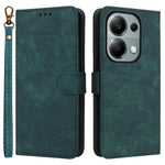 For Xiaomi Redmi Note 13 Pro 4G / Poco M6 Pro 4G / Note 14S 4G Case with Strap RFID Blocking PU Leather Cover Stand