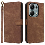 For Xiaomi Redmi Note 13 Pro 4G / Poco M6 Pro 4G / Note 14S 4G Case with Strap RFID Blocking PU Leather Cover Stand