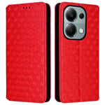 For Xiaomi Redmi Note 13 Pro 4G / Poco M6 Pro 4G / Note 14S 4G Case Rhombus Imprinted Stand View Phone Cover