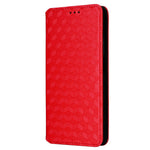 For Xiaomi Redmi Note 13 Pro 4G / Poco M6 Pro 4G / Note 14S 4G Case Rhombus Imprinted Stand View Phone Cover