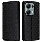 For Xiaomi Redmi Note 13 Pro 4G / Poco M6 Pro 4G / Note 14S 4G Case Rhombus Imprinted Stand View Phone Cover