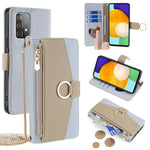 Til Samsung Galaxy A52 4G / 5G / A52s 5G Crossbody Etui PU Læder Lynlås Telefon Cover