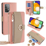 Til Samsung Galaxy A52 4G / 5G / A52s 5G Crossbody Etui PU Læder Lynlås Telefon Cover