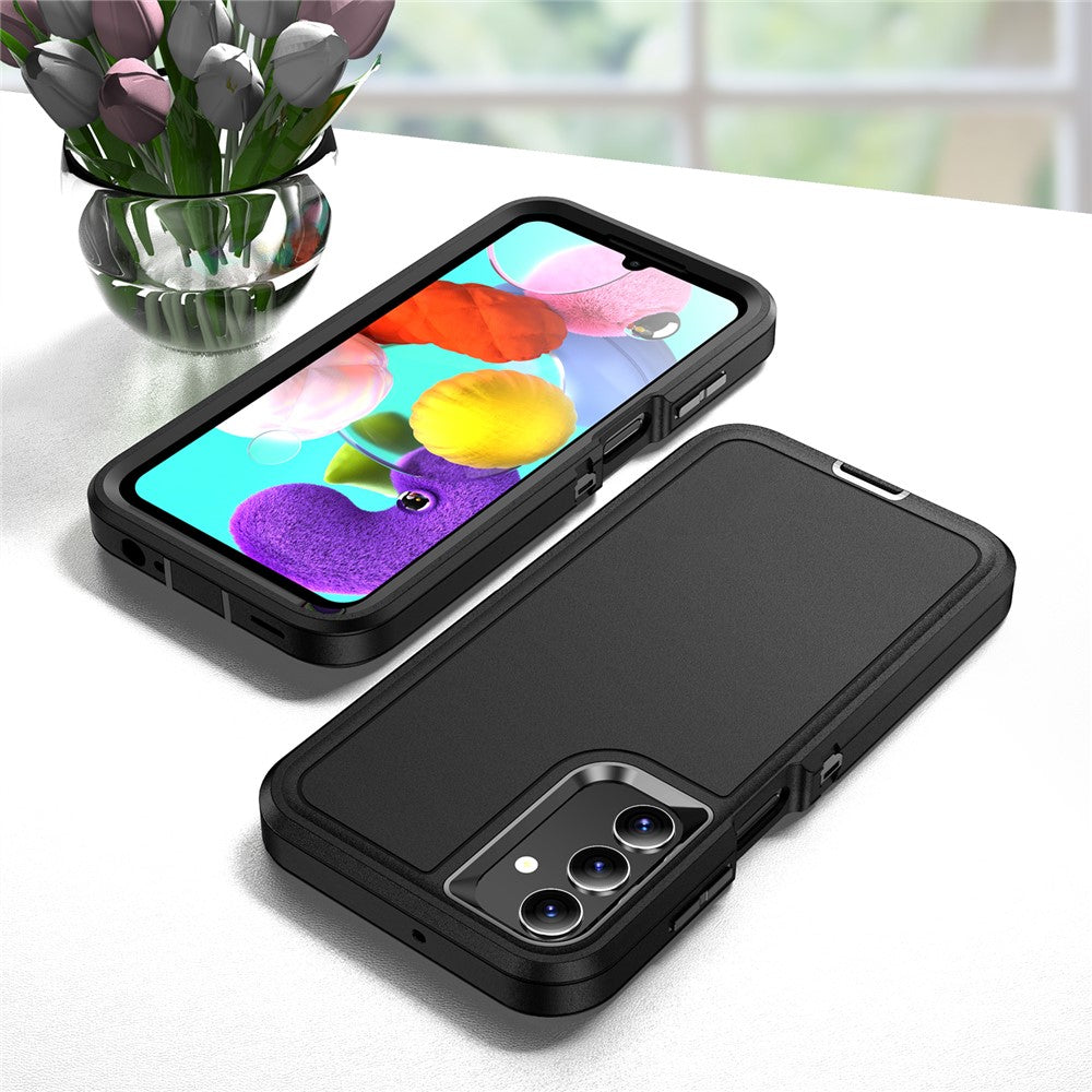 Til Samsung Galaxy A15 4G Stødsikkert Cover PC+TPU+PC Telefonbagcover