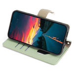 For Samsung Galaxy A03 (166.5mm) Case PU Leather Makeup Mirror Wallet Cover Stand