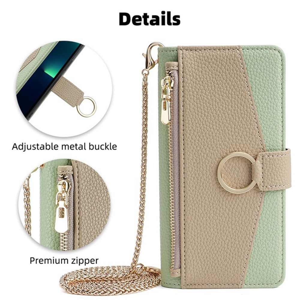 For Samsung Galaxy A03 (166.5mm) Case PU Leather Makeup Mirror Wallet Cover Stand