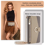 Til Samsung Galaxy A02 Etui PU Læder Pung Stativ Dame Make-up Telefoncover med Rem