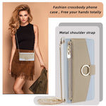 For iPhone 12  /  12 Pro Case Stand with Strap PU Leather Wallet Phone Cover Card Holder