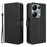 For Xiaomi Redmi Note 13 Pro 4G / Poco M6 Pro 4G / Note 14S 4G Leather Case Diamond Texture Flip Protective Phone Cover