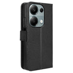 For Xiaomi Redmi Note 13 Pro 4G / Poco M6 Pro 4G / Note 14S 4G Leather Case Diamond Texture Flip Protective Phone Cover