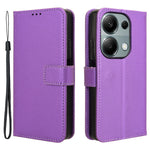 For Xiaomi Redmi Note 13 Pro 4G / Poco M6 Pro 4G / Note 14S 4G Leather Case Diamond Texture Flip Protective Phone Cover