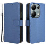 For Xiaomi Redmi Note 13 Pro 4G / Poco M6 Pro 4G / Note 14S 4G Leather Case Diamond Texture Flip Protective Phone Cover