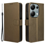 For Xiaomi Redmi Note 13 Pro 4G / Poco M6 Pro 4G / Note 14S 4G Leather Case Diamond Texture Flip Protective Phone Cover