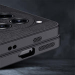 For OnePlus Ace 3 5G  /  12R 5G Case Wood Grain PU+PC+TPU Shockproof Phone Back Cover