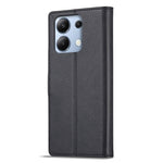 LC.IMEEKE For Xiaomi Redmi Note 13 4G Wallet Case Calf Texture Leather Folio Phone Cover