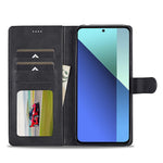 LC.IMEEKE For Xiaomi Redmi Note 13 4G Wallet Case Calf Texture Leather Folio Phone Cover