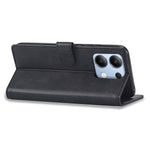 LC.IMEEKE For Xiaomi Redmi Note 13 4G Wallet Case Calf Texture Leather Folio Phone Cover